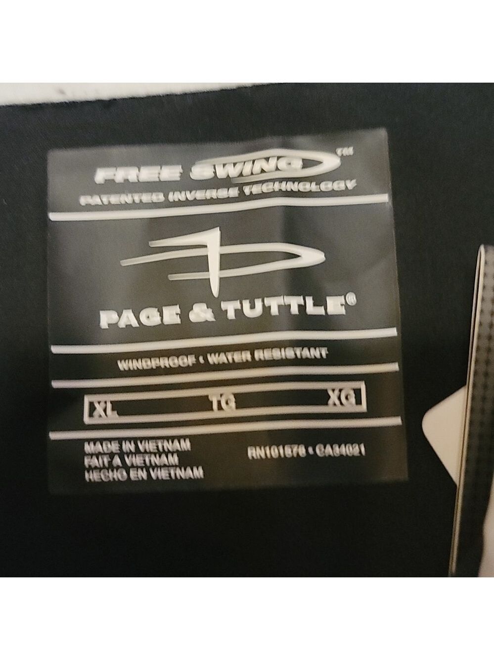 Free swing page & turtle golf jacket nwt xl - Picture 4 of 4